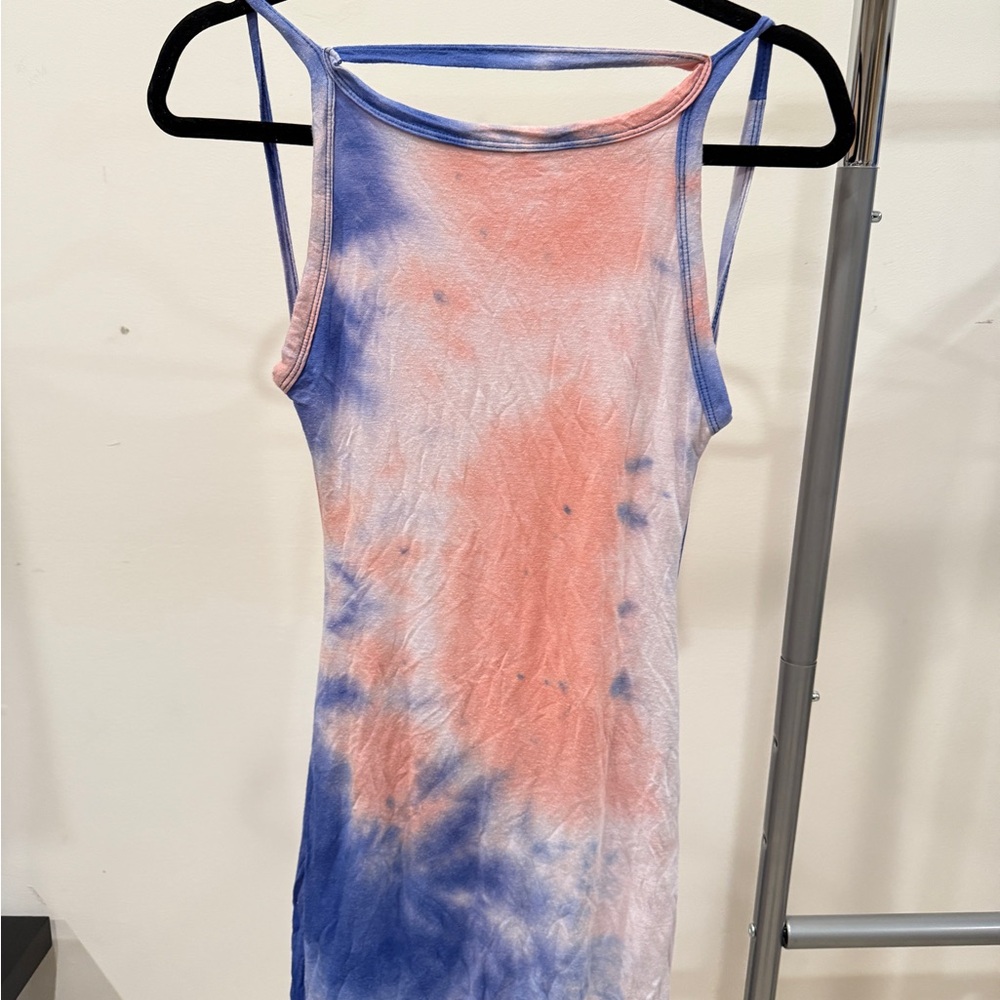 Hot Miami Styles Pastel Tie-Dye Dress